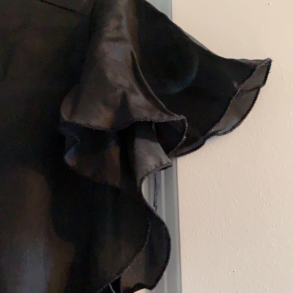 Black silk top - Picture 4 of 4